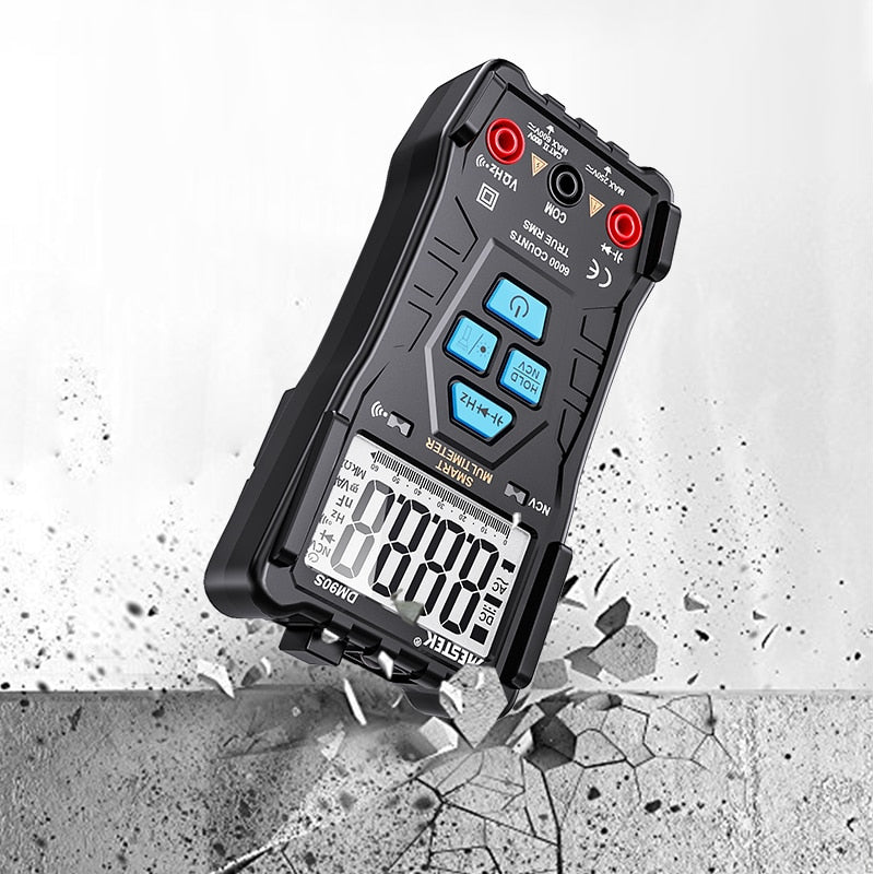 Mestek DM90A Digital Multimeter Auto Range T-RMS DC AC Voltage Current Capacitance Ohm Diode multimetro Temperature Multimeter