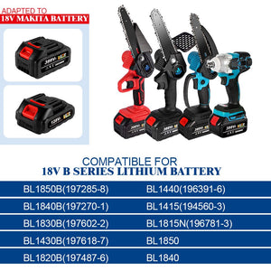 Larger Battery with Charger Lithium ion Rechargeable Replacement for Makita 18V Battery BL1850 BL1830 BL1860  Cordless Drills