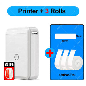 NiiMbot D110 Portable Label Maker Wireless Label Printer Tape Included Multiple Templates Available for Phone  Office Home
