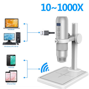 TDKMR 1200X 1080P USB High Definition Electronic Digital Microscope 7 Inch Large LCD Display for Soldering Cell Phone Repair