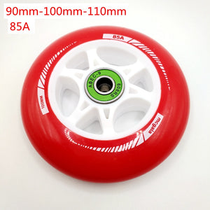 Free shipping speed skates wheels 90mm 100mm/110mm 85A 84 A PU wheel