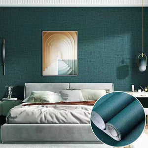 Cloth Wallpaper Self Adhesive  PVC Plain Living Room Linen  Renovation Sticker TV Background Vinyl Contact Paper Home Decor