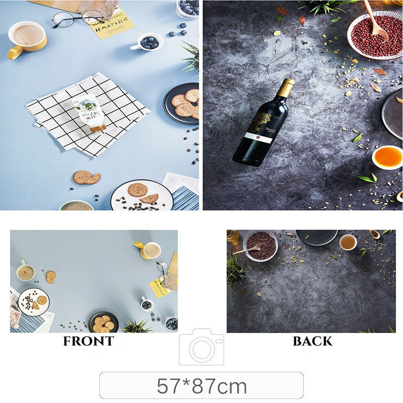 Photography Backdrops Photo Wallpaper 57*87cm 2sides Solid Color Background Paper Props For Photo Studio Shoot Product Cosmetics