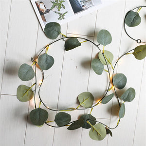 Artificial Leaf Flower 10m 5m Led String Lights Garland Fairy Lights Decor Wedding Garden DIY Christmas Lights Home Decoration