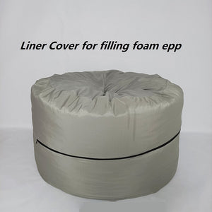 Bean Bag Liner Cover Giant Inner Khaki for Filling Foam Beads Home Lazy Sofa Furniture Living Room Chair Couch Puff Recliner