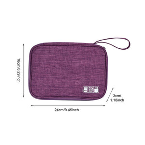 Travel Wire Bag Portable Waterproof Cable Pouch USB Electronics Charger Organizer Digital Gadget Kit Cosmetic Case Accessories
