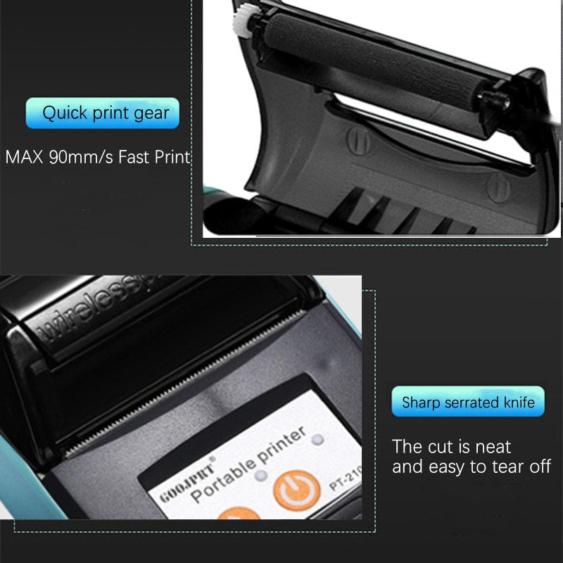 Mini Portable Printer Wireless Bluetooth Receipts Thermal Printers Mobile Phone 58mm Android IOS PC Pocket Bill Makers Impresora