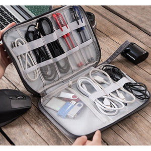 Travel Wire Bag Portable Waterproof Cable Pouch USB Electronics Charger Organizer Digital Gadget Kit Cosmetic Case Accessories