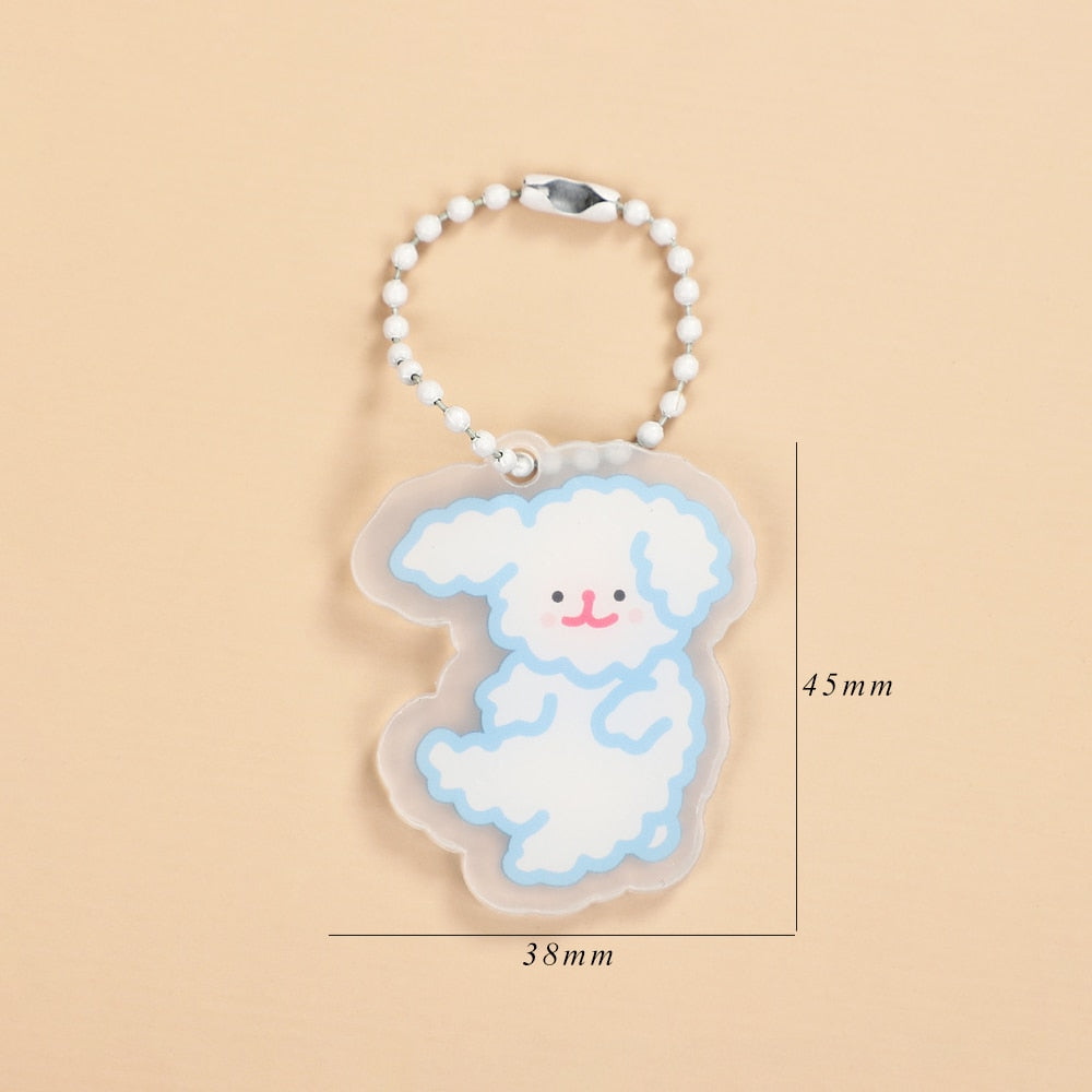 JIANWU Creative Cute Transparent 3 ring Mini Loose-leaf Hand Book Student Portable Notebook ring binder Kawaii School Supplies