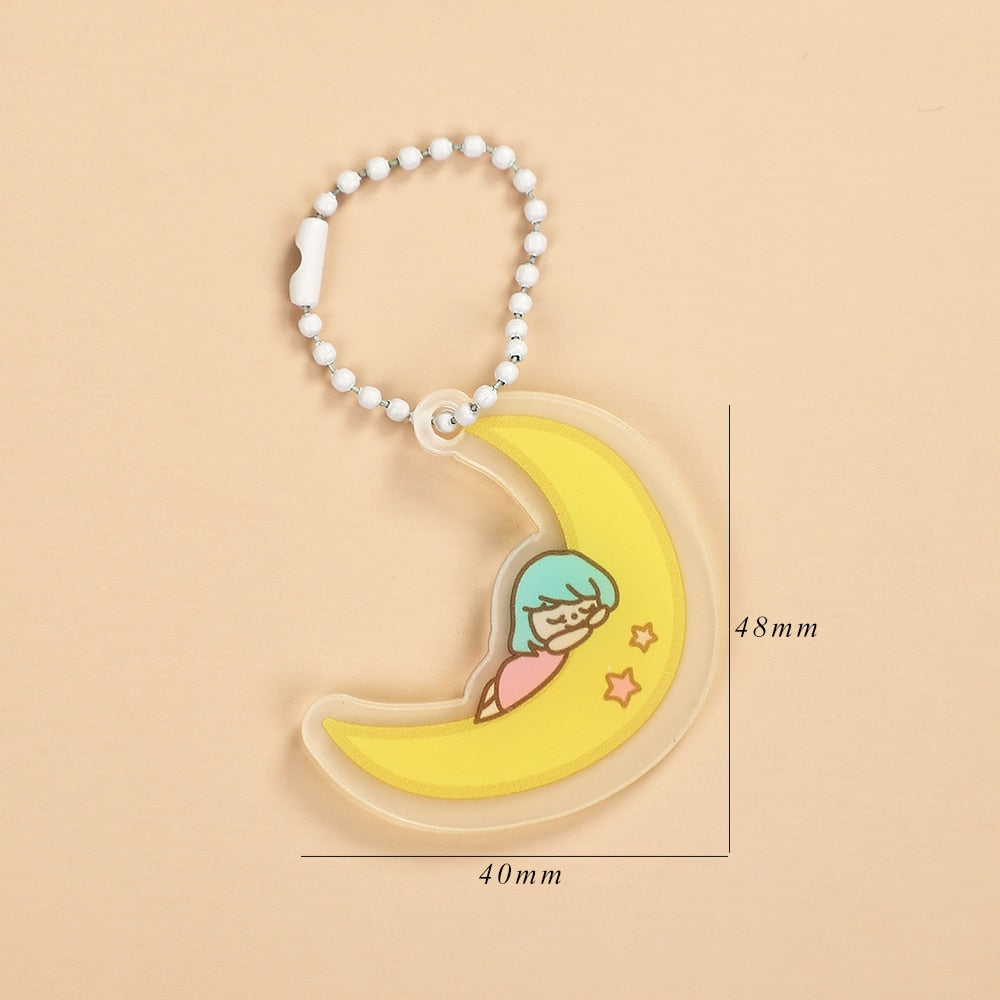 JIANWU Creative Cute Transparent 3 ring Mini Loose-leaf Hand Book Student Portable Notebook ring binder Kawaii School Supplies