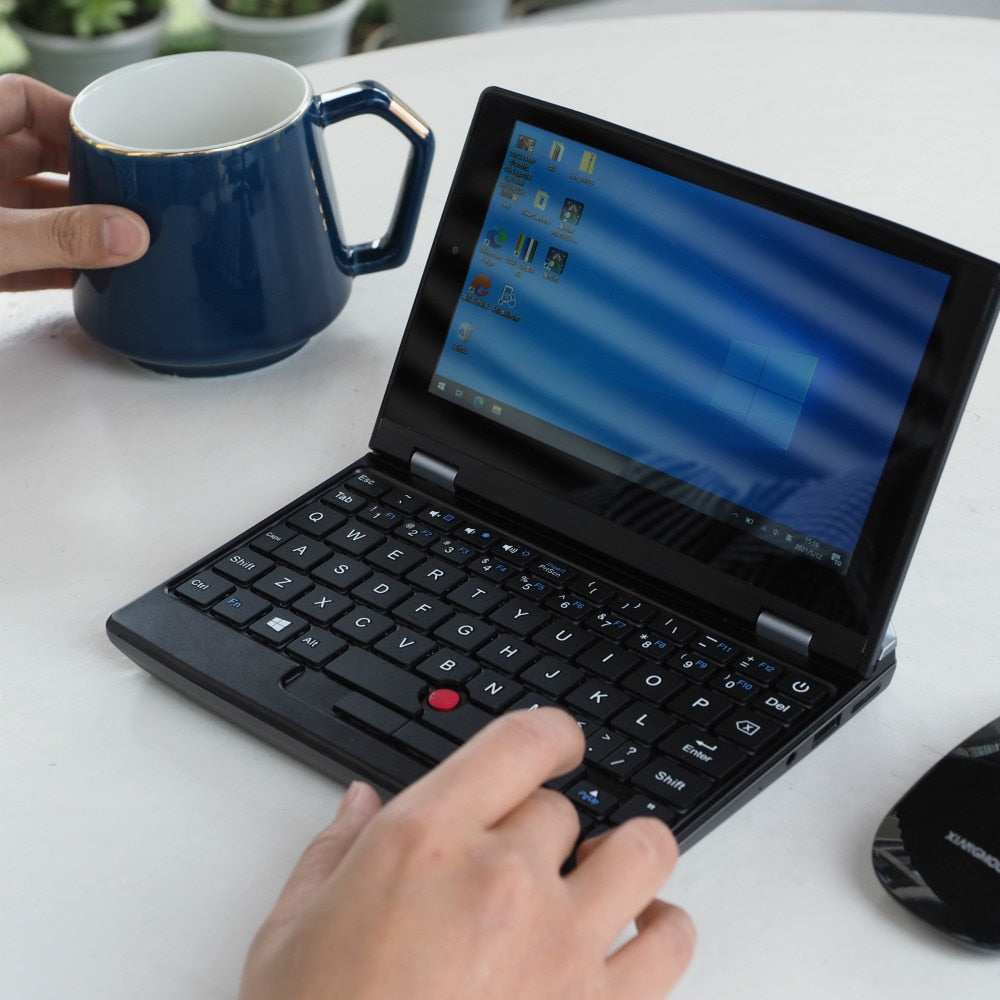 7 Inch Mini Laptop J4125 Notebook IPS Touch Screen Portable Netbook Win 10 Pro Mini PC Micro Computer Bluetooth 4.2 8G 1TB