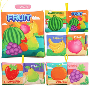 Kidsbooks Baby Early Learning Tearing Tail Cloth Book Parent-child Interactive Sound Paper Puzzle Cloth Book Toy