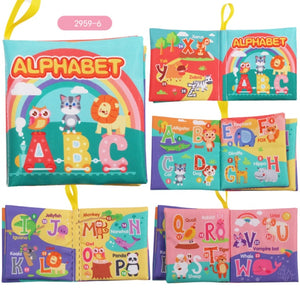 Kidsbooks Baby Early Learning Tearing Tail Cloth Book Parent-child Interactive Sound Paper Puzzle Cloth Book Toy