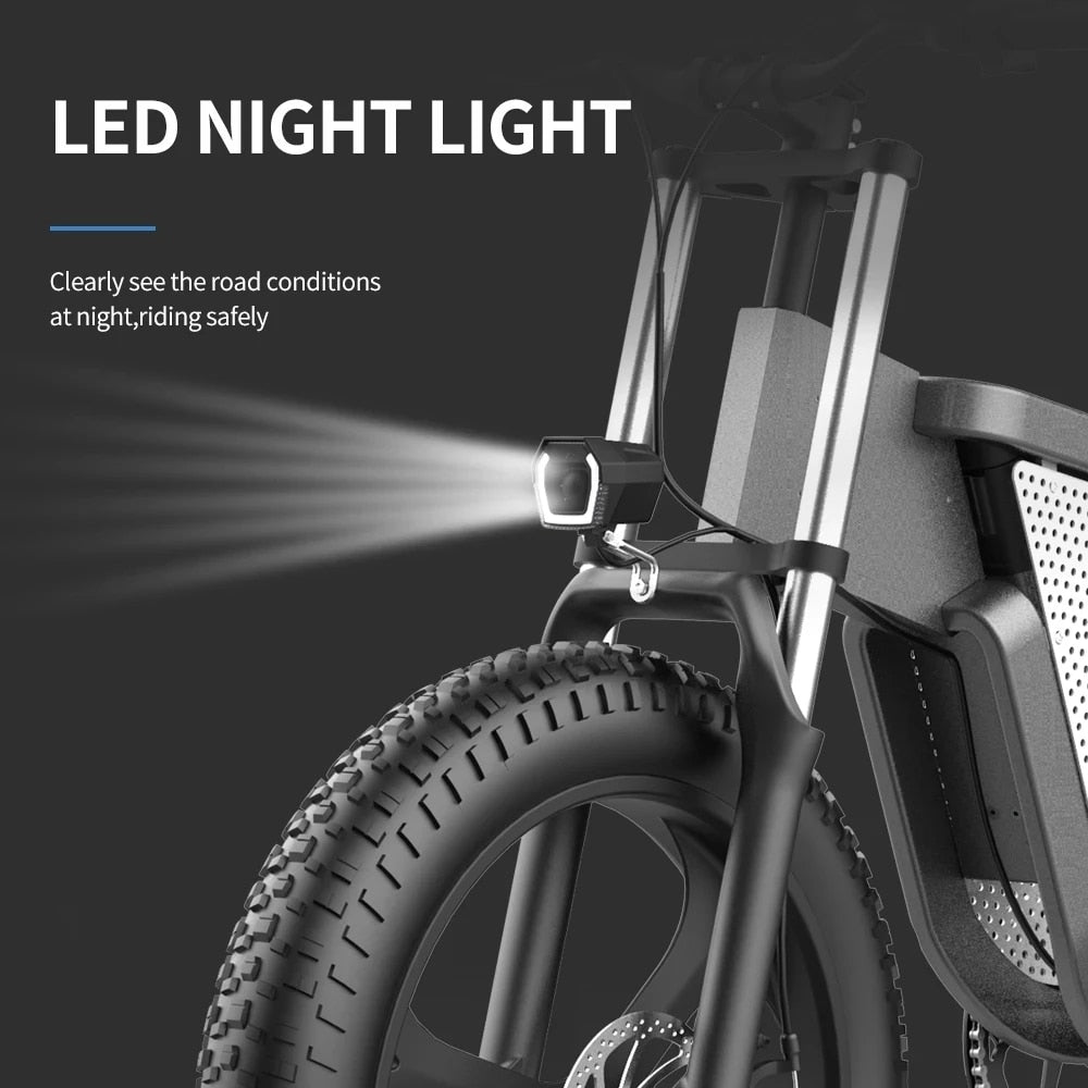 EKX X20 Electric Bike Mountain Moped Ebike 20 Inch Fat Tire 2000W 48V 30AH Men&#39;s Road EBike Electric Bicycle For Adults E Bikes