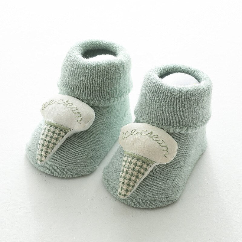 Thicken Baby Kids Socks Autumn Winter Cotton Striped Socks Warm Toddler Boy Girls Floor Socks Children Clothing Accessories