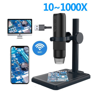 TDKMR 1200X 1080P USB High Definition Electronic Digital Microscope 7 Inch Large LCD Display for Soldering Cell Phone Repair