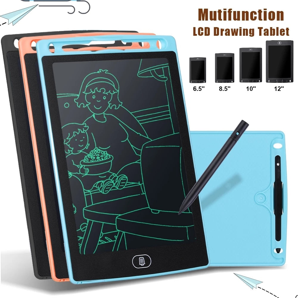 6.5/8.5/10/12 inch LCD Drawing Tablet For Children&#39;s Toys Painting Tools Electronics Writing Board Boy Kids Educational Toys