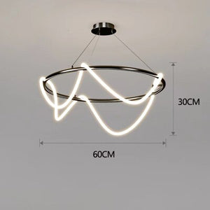 Post-Modern Restaurant Notes Long Hose Lamp Creative Bar Cafe Shop Art Front Desk Designer Chandeliers