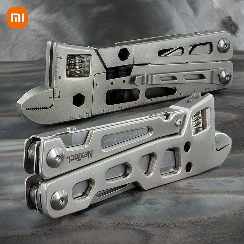 XIAOMI NexTool 9 In 1 Multi-Function Folding Tool Multi-Purpose Pliers Wood Saw Slotted Screwdriver Wrench Kitchen Cutter