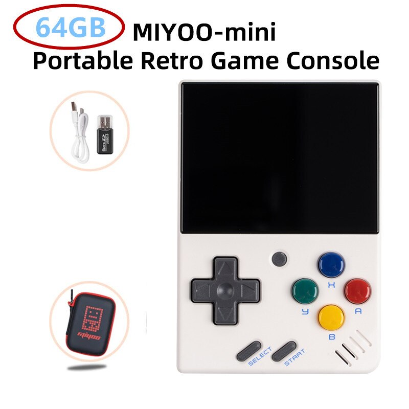 MIYOO MINI V2 Portable Retro Handheld Video Game Console Linux System Classic Gaming Emulator 2.8Inch IPS HD Screen Games Gifts