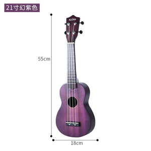 21/23 Inch Ukulele Soprano Beginner Ukulele Guitar Ukulele Mahogany Neck Delicate Tuning Peg 4 Strings Wood Ukulele