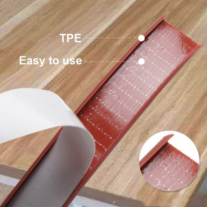 5M Self-Adhesive Edge Banding Tape U-shaped Edge Banding Furniture Wood Closet Decoration U-Shaped Silicone Rubber Seal Strip