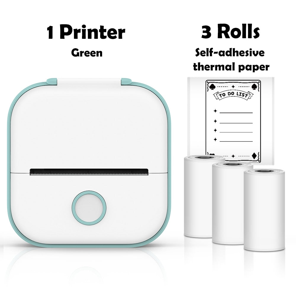 Phomemo T02 Mini Portable Printer Thermal Printing 53mm Sticker Wireless Inkless Mini Pocket Printer Self-adhesive Label Printer