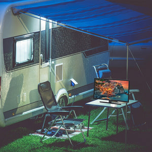 SYLVOX 27&#39;&#39; 12/24V TV with DVD Player and FM Radio 1080P HD LED Portable RV Television for Car Truck Camping Caravan Kitchen