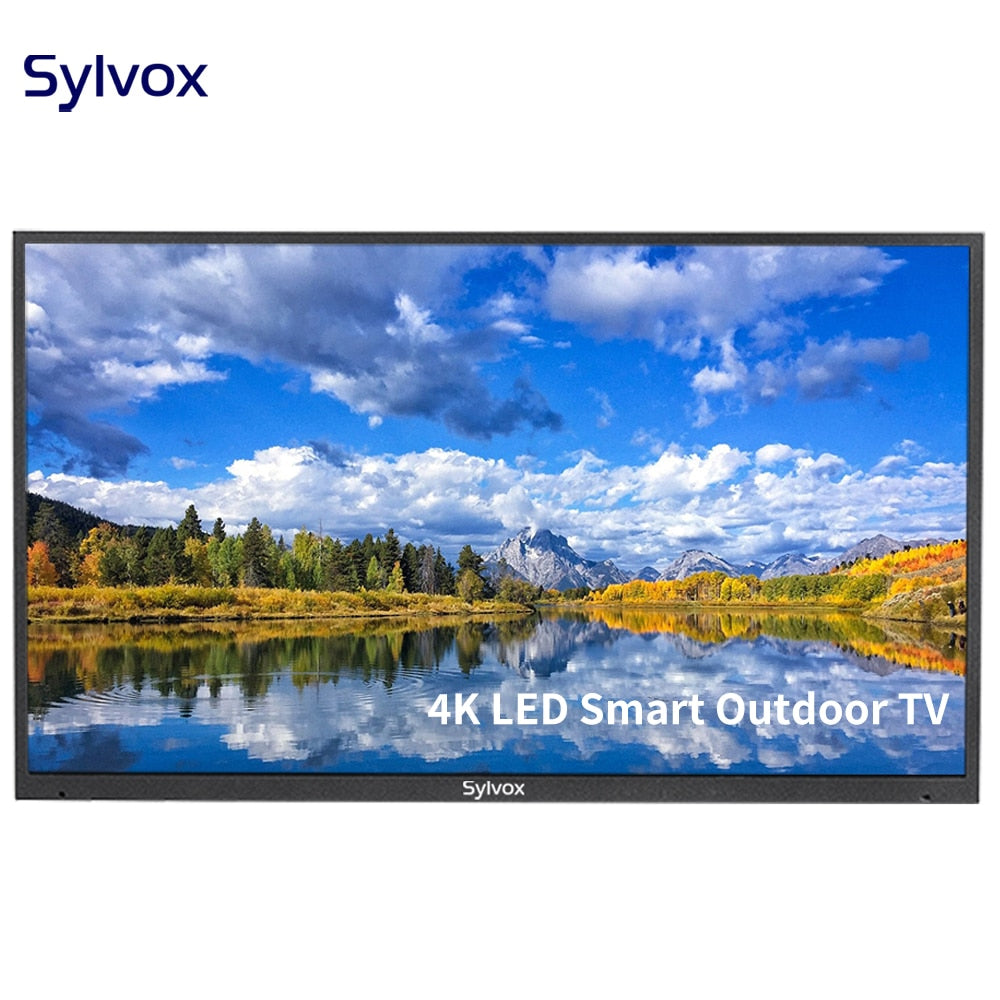 SYLVOX Deck Series 55'' Smart Outdoor TV with Bluetooth WiFi 4K LED Waterproof Television for Outside Porch Patio Pool Balcony