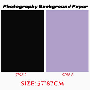 Photography Backdrops Photo Wallpaper 57*87cm 2sides Solid Color Background Paper Props For Photo Studio Shoot Product Cosmetics