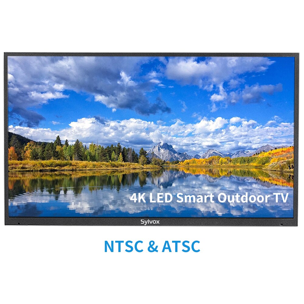 SYLVOX Deck Series 55'' Smart Outdoor TV with Bluetooth WiFi 4K LED Waterproof Television for Outside Porch Patio Pool Balcony