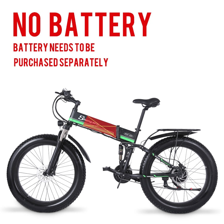 Shengmilo Electric Bike 1000W New Super Level Snow Bike Electric Bike Folding Ebike 48V12Ah Electric Bicycle 4.0 Fat Tire e bike