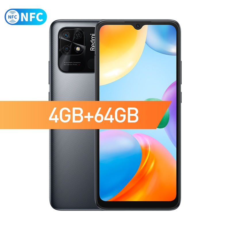 Global Version Xiaomi Redmi 10C 4GB 64GB / 4GB 128GB Smartphone Snapdragon 680 Octa Core 6.71" Display 50MP Rear Camera 5000mAh