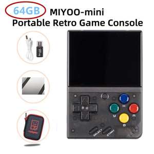 MIYOO MINI V2 Portable Retro Handheld Video Game Console Linux System Classic Gaming Emulator 2.8Inch IPS HD Screen Games Gifts