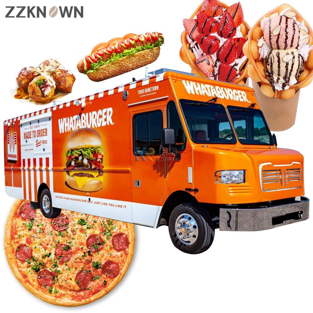 Ice Cream Coffee Van Beer Bar Hot Dog Electric Food Cart Taco Truck Mobile Kitchen Restaurant Vintage Mobile Food Truck