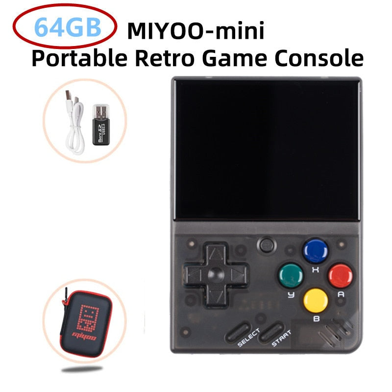 MIYOO MINI V2 Portable Retro Handheld Video Game Console Linux System Classic Gaming Emulator 2.8Inch IPS HD Screen Games Gifts
