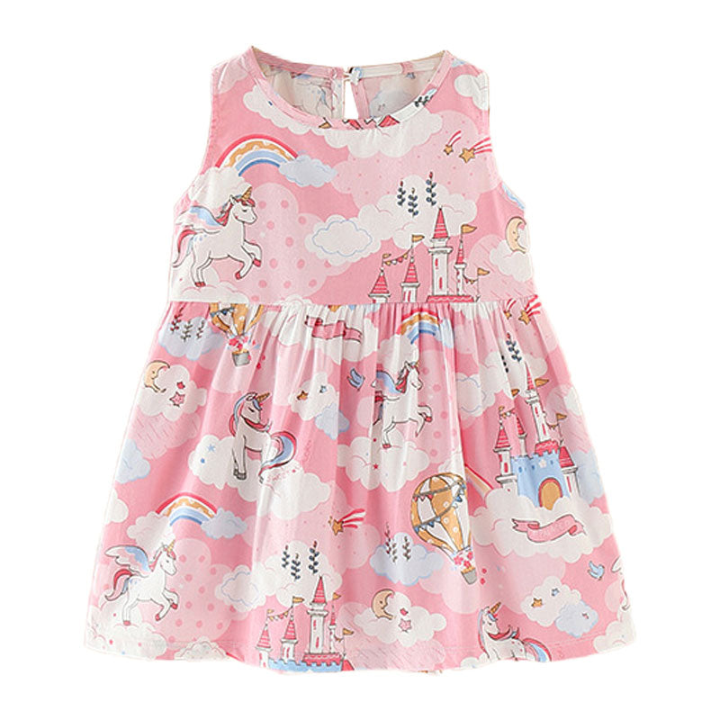 Baby Girls Dress Clothes Kids Sleeveless Princess Dress Pageant Gown Wedding Birthday Party Sundress Dresses for 12M to 5Y