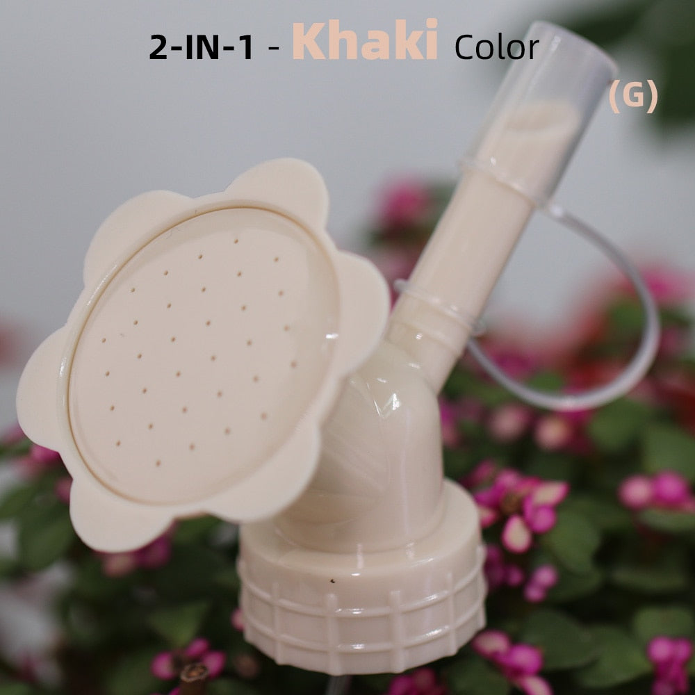 Bottle Cap Sprinker 2-IN-1 Home Garden Mini Watering Can Double Head Water Spout Bonsai Nozzle for Indoor Outdoor Seedling Plant