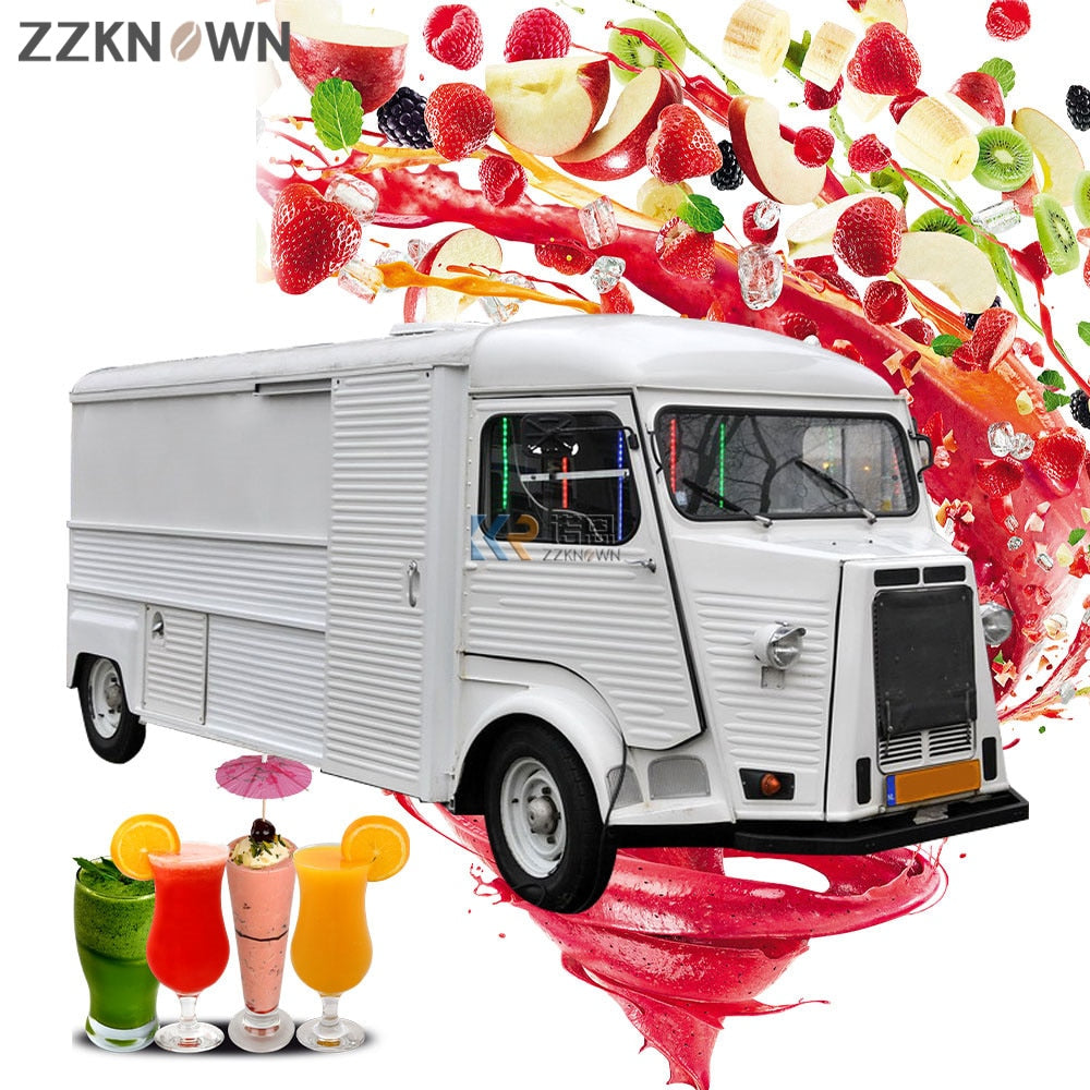 Fast Food Trailer All Purpose Street Restaurant Citroen Style Mobile Food Truck For Sale With Kitchen