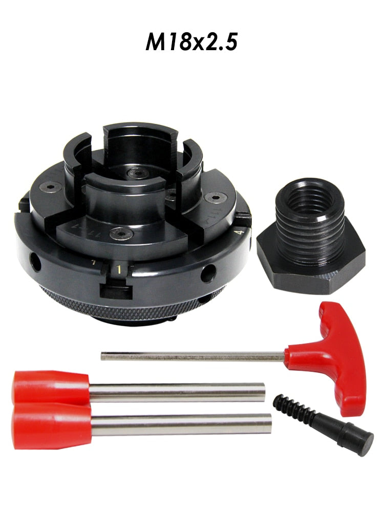 4&quot; Inch Wood Lathe Chuck 100mm 4 Jaw Self Centering Thread M33 1&quot; M18 Woodturning Tool Accessories for Woodworking DIYer Hobbies