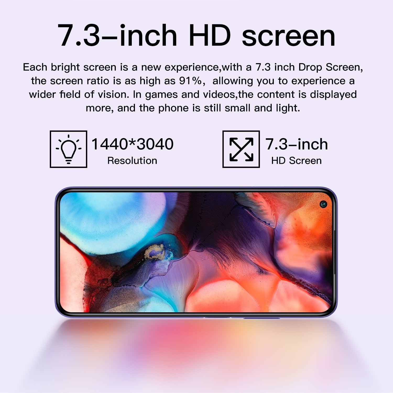 Cell phone X4 Pro Smartphone Android Unlocked 7.3 inch 16GB 512GB Mobile Phones Celulares smartphones 5G Phone Global Version