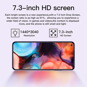 Cell phone X4 Pro Smartphone Android Unlocked 7.3 inch 16GB 512GB Mobile Phones Celulares smartphones 5G Phone Global Version
