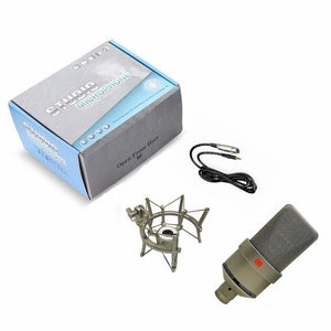 Professional Condenser Microphone Studio For PC Laptop Computer Mic Karaoke Singing Streaming USB Wired Mikrofon Mike Microphn