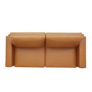 Furniture  Modern Style  3 Seat Sofa  PU Leather Upholstered Couch Furniture for Home or Office (3-Seat Sofa)