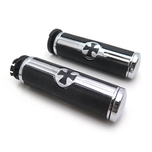 For Harley Davidson 1996-Later VRSC XL XR Dyna Softail YAMAHA Chr Aftermarket Free Shipping Motorcycle Parts Skull 1" Hand Grips