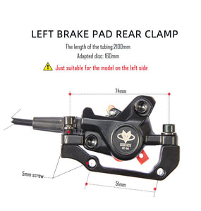 GT03 E-Bike MTB Scooter Split 2100mm Tubing Price Left Disc Cut Power Off Xod Bafang Parts 3 Pin Hydraulic Brakes for Bikes