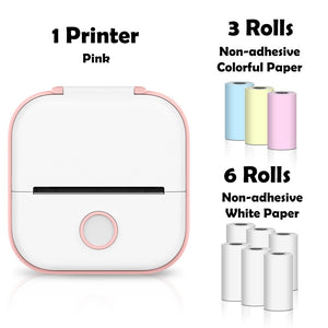 Phomemo T02 Portable Mini Wireless Thermal Pocket Printer Self-adhesive Stickers Use for DIY,Journal Sticker impresora portátil