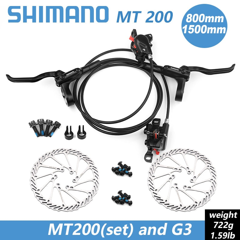 Shimano BR BL MT200 Bicycle Hydraulic Brake 800/1350/1450mm MTB Hydraulic Disc Brake Mountain Bike Upgrade MT315 Bike Parts