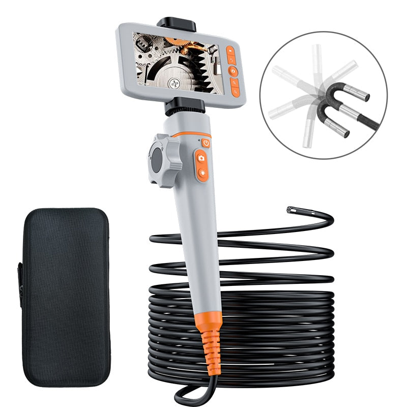 Newest 180 Degree Inspection Camera Articulating Industrial Endoscope 6mm & 8.5mm HD Camera With 6 LED for iPhone Android