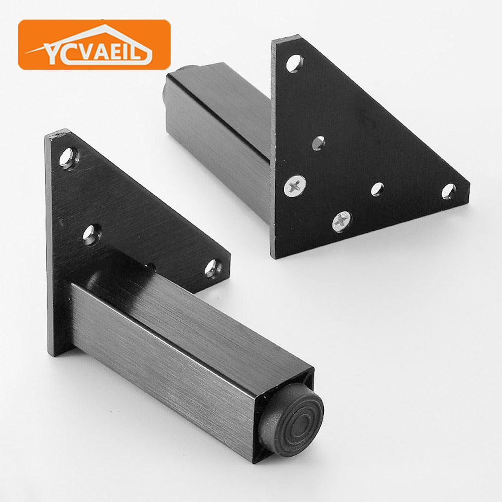 4pcs Adjustable Legs for Furniture Metal Black Gold Coffee Table Leg Sofa Bed Chair TV Bathroom Cabinet Replacement Foot Fitting